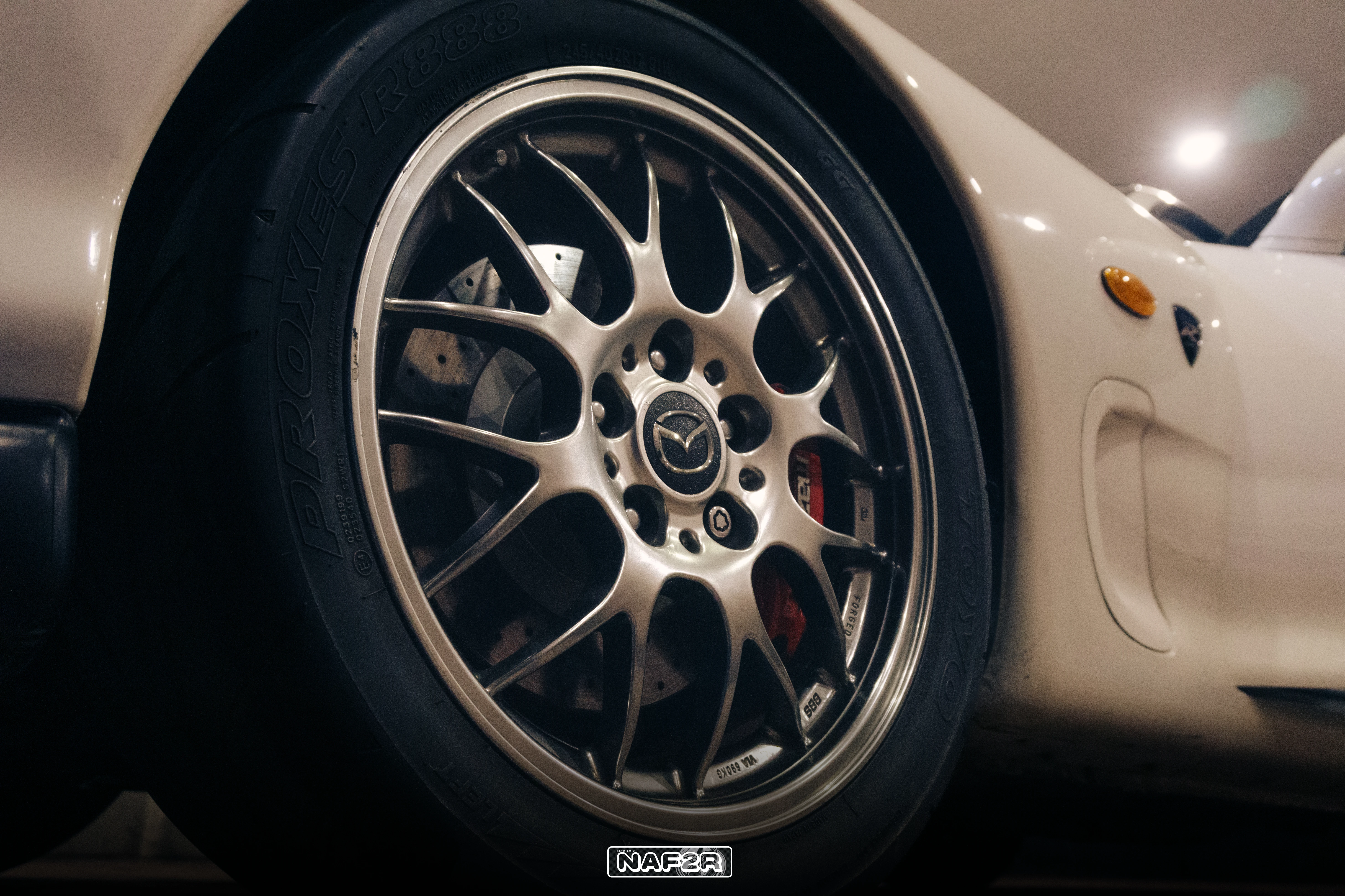 Forged BBS wheel with red caliper